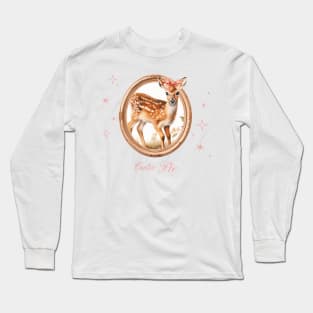 Coquette Aesthetic Deer Long Sleeve T-Shirt